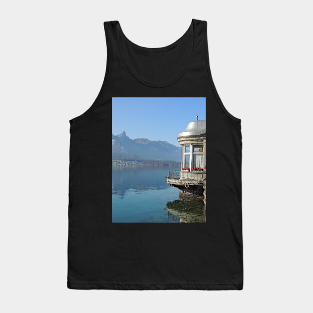 View Of Lake Thun Tank Top by AlexaZari